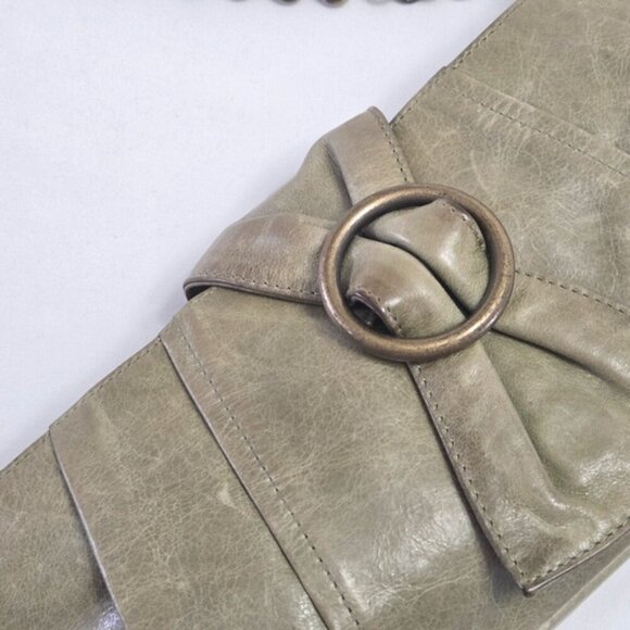 Pochette Mini Bag Green Leather - Picture 2 of 14